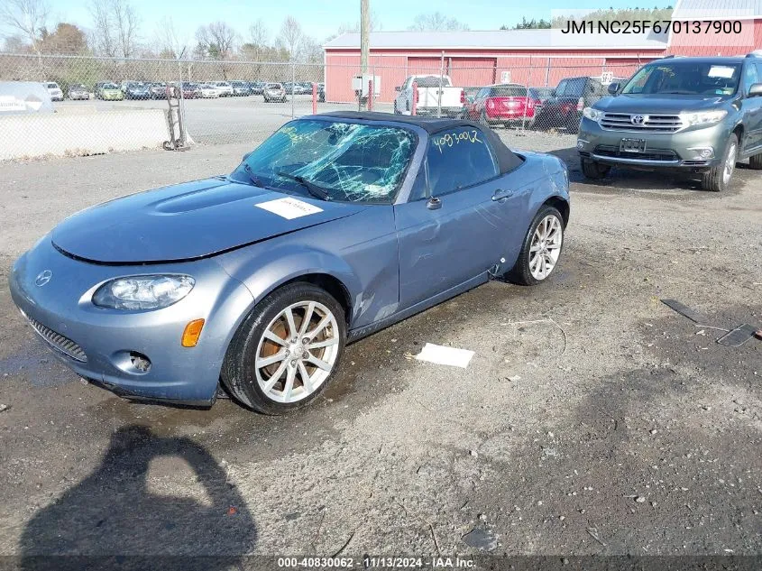 2007 Mazda Mx-5 Grand Touring VIN: JM1NC25F670137900 Lot: 40830062