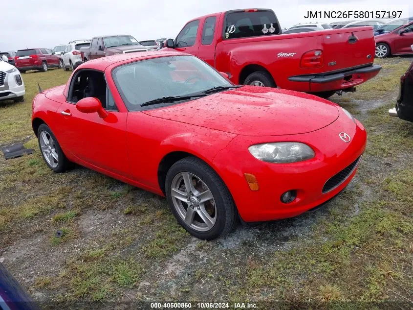 2008 Mazda Mx-5 Miata VIN: JM1NC26F580157197 Lot: 40500860