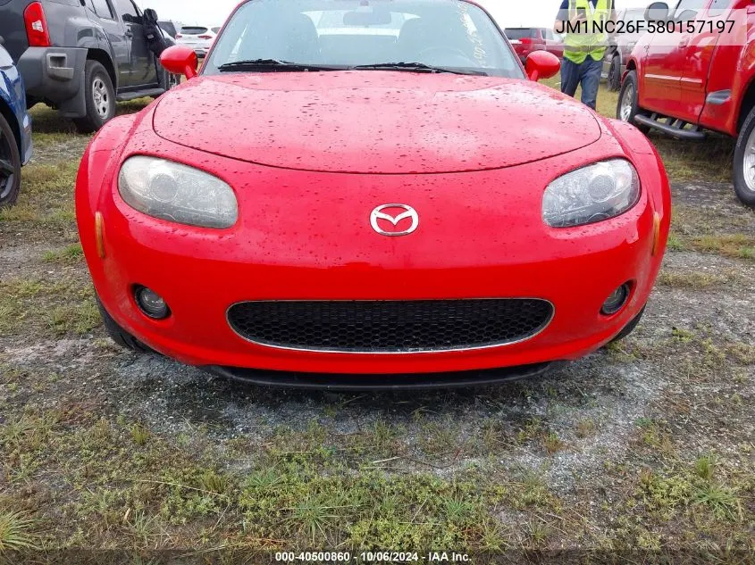 2008 Mazda Mx-5 Miata VIN: JM1NC26F580157197 Lot: 40500860