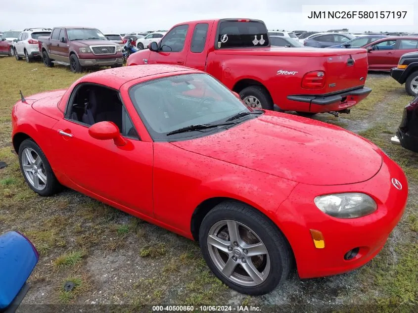 2008 Mazda Mx-5 Miata VIN: JM1NC26F580157197 Lot: 40500860