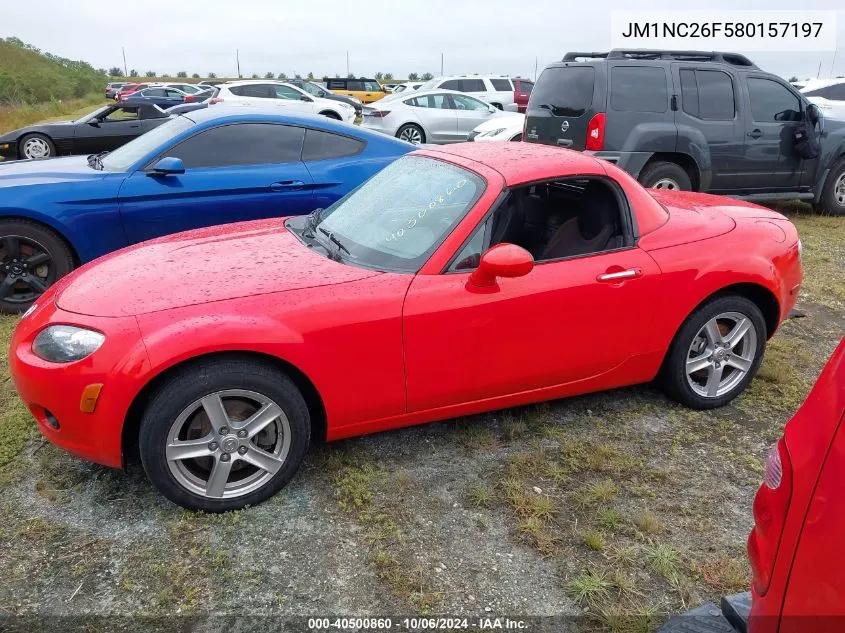 2008 Mazda Mx-5 Miata VIN: JM1NC26F580157197 Lot: 40500860