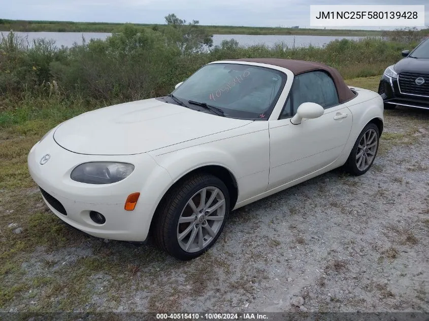 2008 Mazda Mx-5 Miata VIN: JM1NC25F580139428 Lot: 40515410