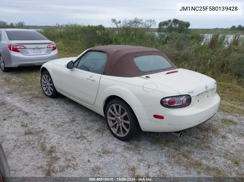 2008 Mazda Mx-5 Miata VIN: JM1NC25F580139428 Lot: 40515410