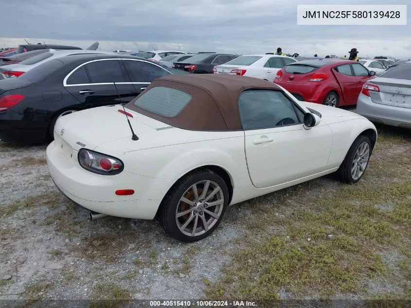 2008 Mazda Mx-5 Miata VIN: JM1NC25F580139428 Lot: 40515410