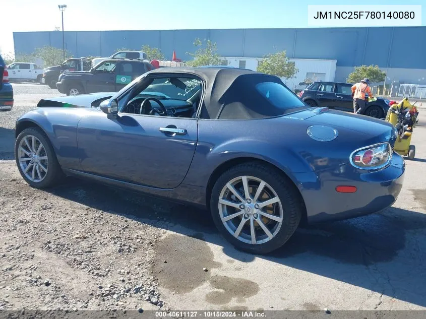 2008 Mazda Mx-5 Grand Touring VIN: JM1NC25F780140080 Lot: 40611127