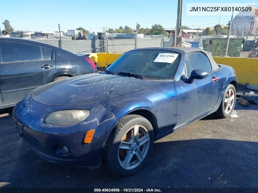 2008 Mazda Mx-5 Sport VIN: JM1NC25FX80140509 Lot: 40634906