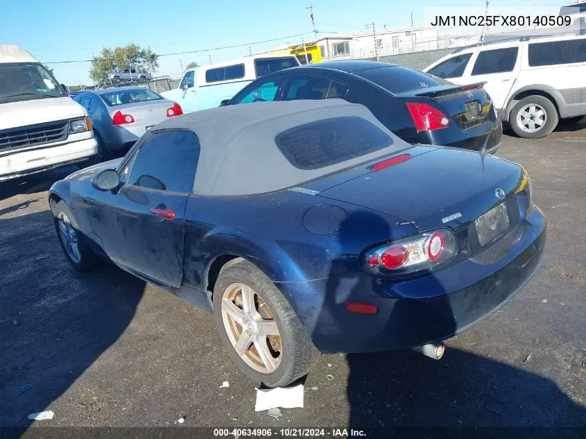 2008 Mazda Mx-5 Sport VIN: JM1NC25FX80140509 Lot: 40634906