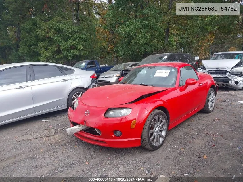 2008 Mazda Mx-5 Miata VIN: JM1NC26F680154762 Lot: 40683416