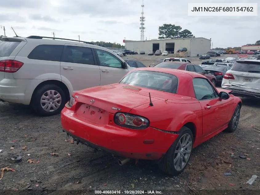 2008 Mazda Mx-5 Miata VIN: JM1NC26F680154762 Lot: 40683416