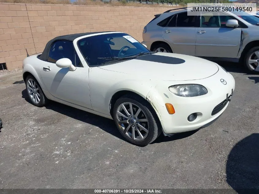 2008 Mazda Mx-5 Grand Touring VIN: JM1NC25F580149540 Lot: 40706391