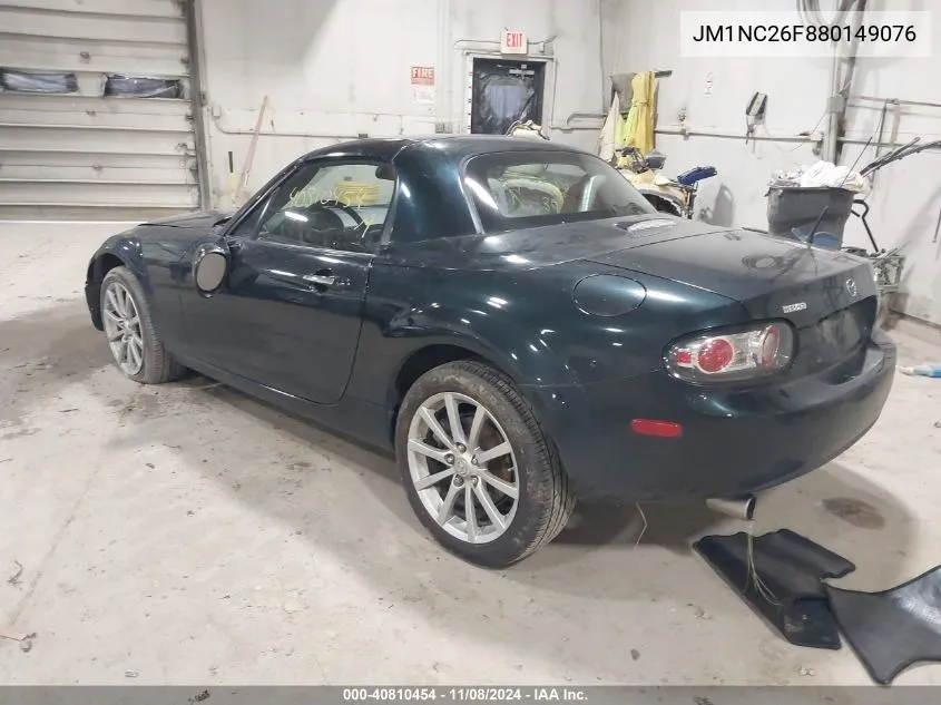 2008 Mazda Mx-5 Grand Touring VIN: JM1NC26F880149076 Lot: 40810454