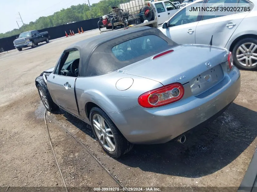 2009 Mazda Mx-5 Miata Sport VIN: JM1NC25F390202785 Lot: 39939275