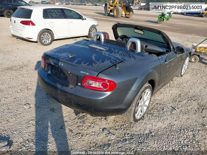 2011 Mazda Mx-5 VIN: JM1NC2PF8B0215003 Lot: 12098458