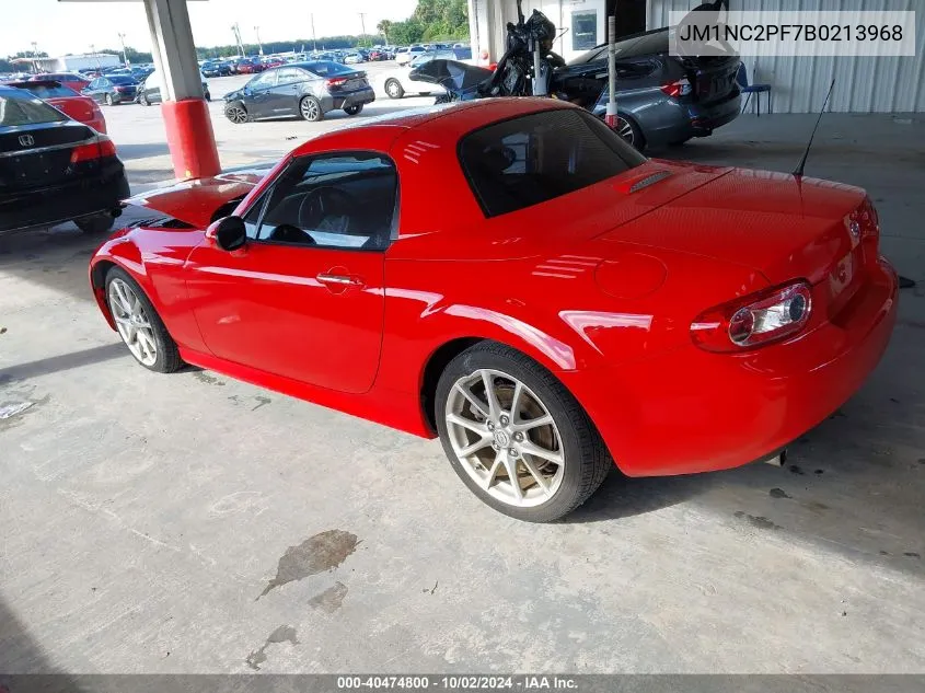 2011 Mazda Mx-5 Miata Grand Touring VIN: JM1NC2PF7B0213968 Lot: 40474800