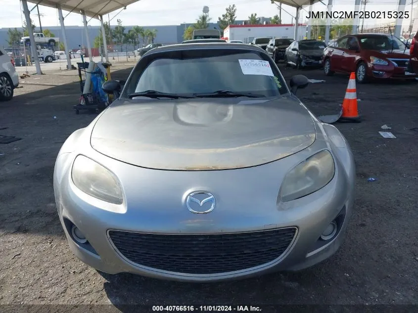 2011 Mazda Mx-5 Miata Touring VIN: JM1NC2MF2B0215325 Lot: 40766516