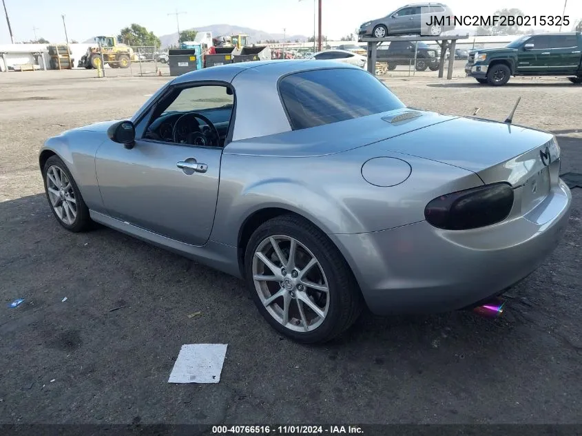 2011 Mazda Mx-5 Miata Touring VIN: JM1NC2MF2B0215325 Lot: 40766516