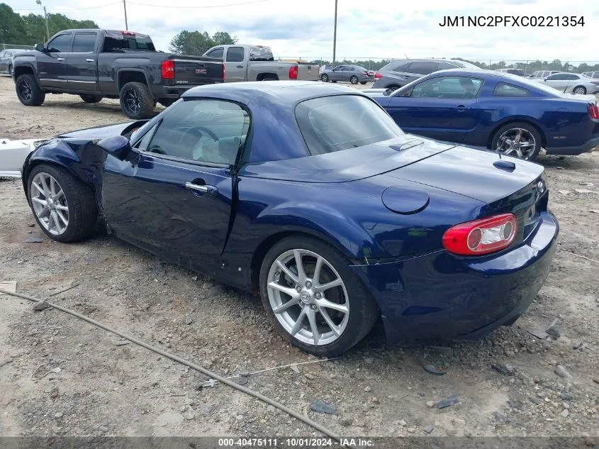 2012 Mazda Mx-5 Miata Grand Touring VIN: JM1NC2PFXC0221354 Lot: 40475111