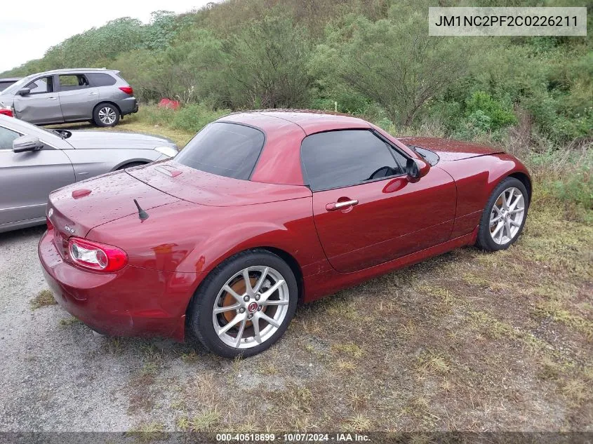 2012 Mazda Mx-5 Miata VIN: JM1NC2PF2C0226211 Lot: 40518699