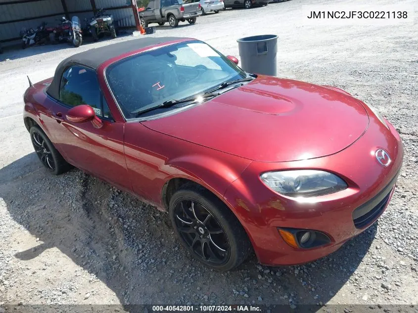 2012 Mazda Mx-5 Miata Sport VIN: JM1NC2JF3C0221138 Lot: 40542801