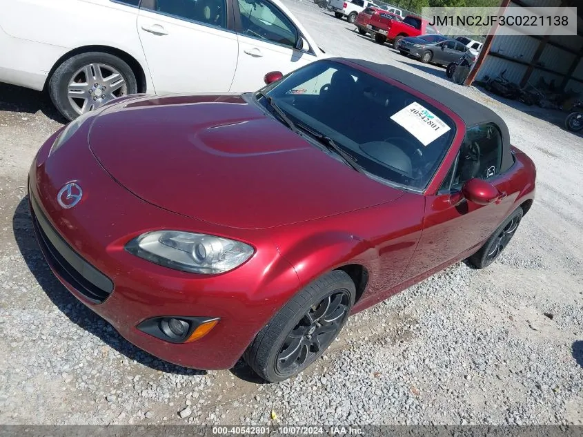 2012 Mazda Mx-5 Miata Sport VIN: JM1NC2JF3C0221138 Lot: 40542801