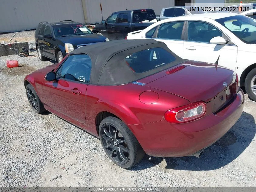 2012 Mazda Mx-5 Miata Sport VIN: JM1NC2JF3C0221138 Lot: 40542801