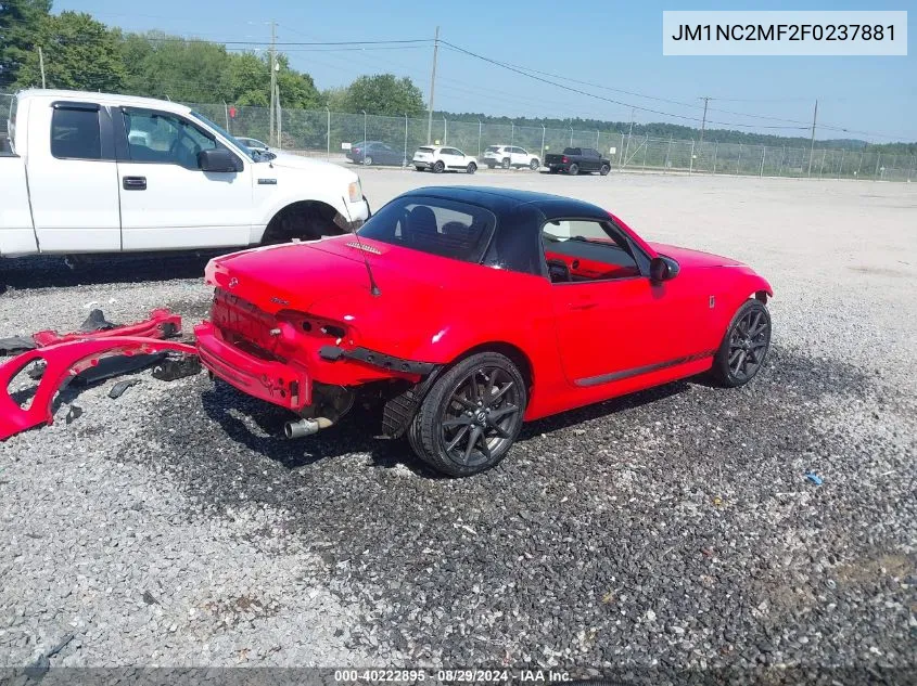 2015 Mazda Mx-5 Miata Club VIN: JM1NC2MF2F0237881 Lot: 40222895