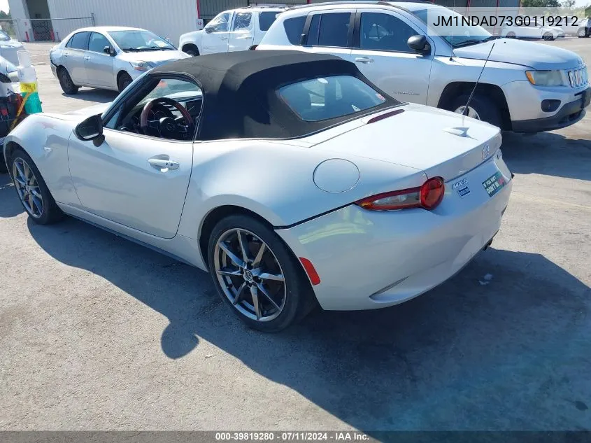 2016 Mazda Mx-5 Miata Grand Touring VIN: JM1NDAD73G0119212 Lot: 39819280