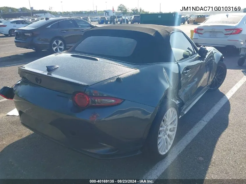 2016 Mazda Mx-5 Miata Club VIN: JM1NDAC71G0103169 Lot: 40169135