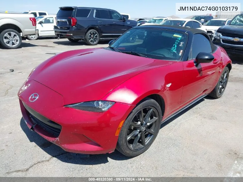 JM1NDAC74G0103179 2016 Mazda Mx-5 Miata Club