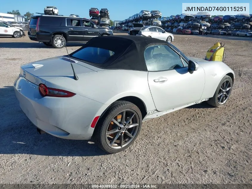 JM1NDAD74G0115251 2016 Mazda Mx-5 Miata Grand Touring