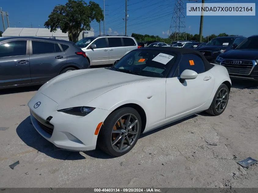 2016 Mazda Mx-5 Miata Grand Touring VIN: JM1NDAD7XG0102164 Lot: 40403134