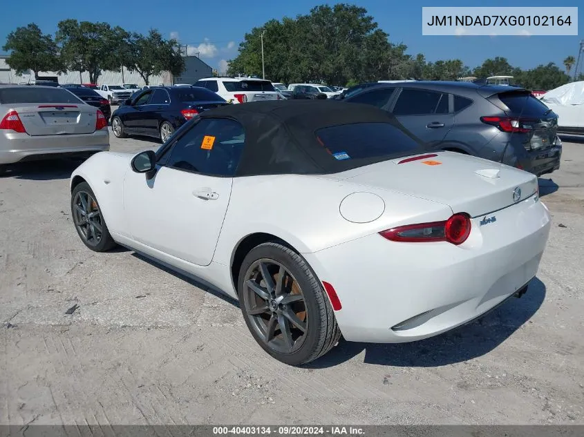 2016 Mazda Mx-5 Miata Grand Touring VIN: JM1NDAD7XG0102164 Lot: 40403134