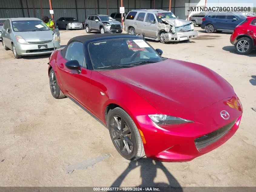 JM1NDAC78G0105808 2016 Mazda Mx-5 Miata Club