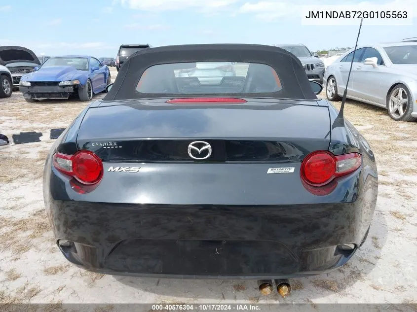 2016 Mazda Mx-5 Miata Sport VIN: JM1NDAB72G0105563 Lot: 40576304