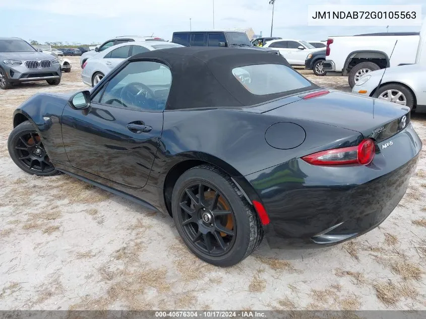 2016 Mazda Mx-5 Miata Sport VIN: JM1NDAB72G0105563 Lot: 40576304