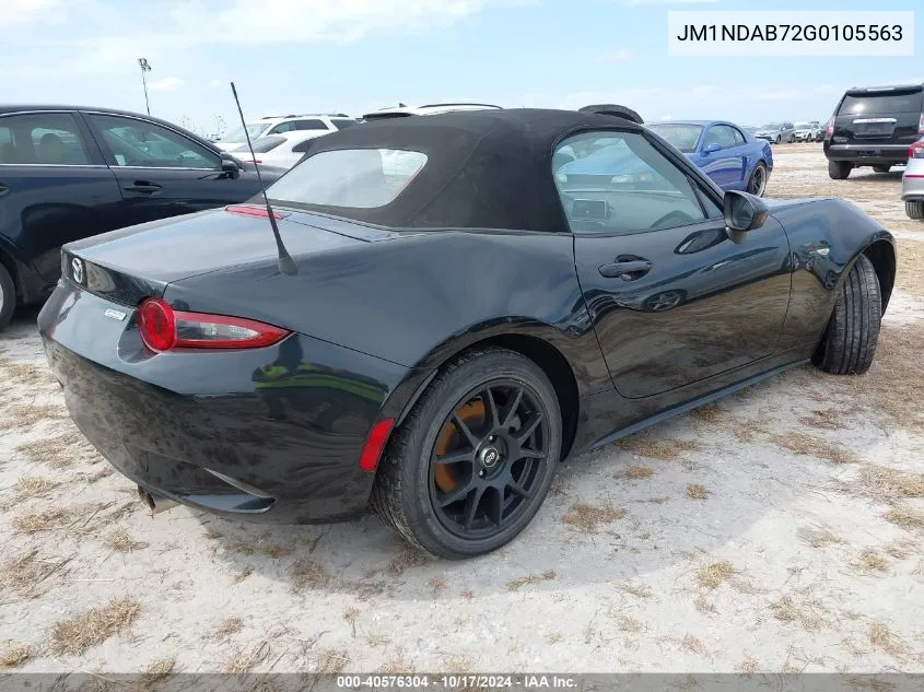 2016 Mazda Mx-5 Miata Sport VIN: JM1NDAB72G0105563 Lot: 40576304