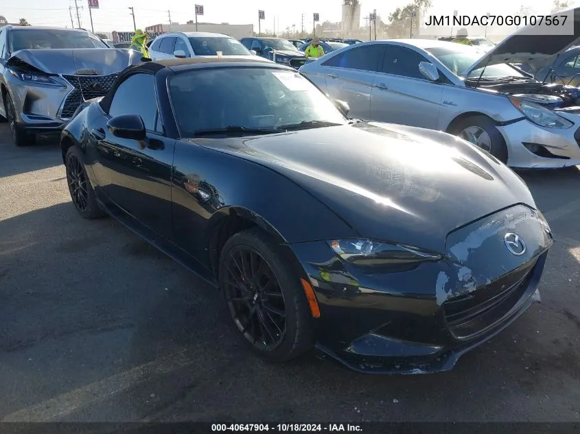 2016 Mazda Mx-5 Miata Club VIN: JM1NDAC70G0107567 Lot: 40647904