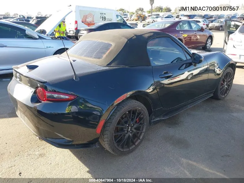 2016 Mazda Mx-5 Miata Club VIN: JM1NDAC70G0107567 Lot: 40647904