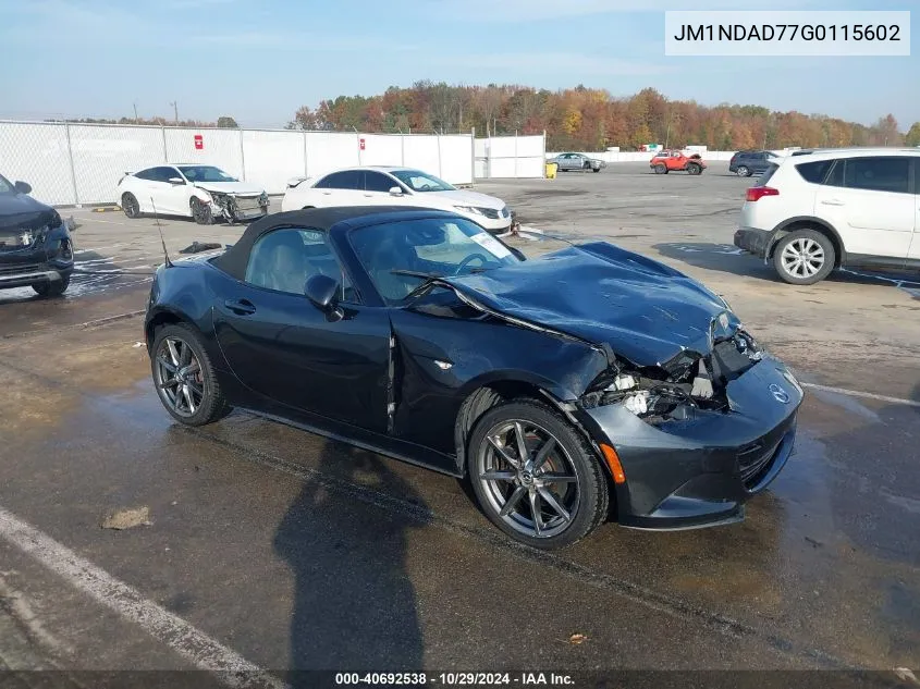 2016 Mazda Mx-5 Miata Grand Touring VIN: JM1NDAD77G0115602 Lot: 40692538