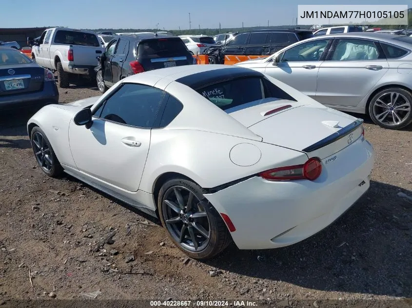 2017 Mazda Mx-5 Miata Rf Grand Touring/Launch Edition VIN: JM1NDAM77H0105105 Lot: 40228667