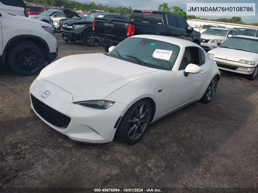 2017 Mazda Mx-5 Miata Rf Grand Touring VIN: JM1NDAM76H0108786 Lot: 40476994