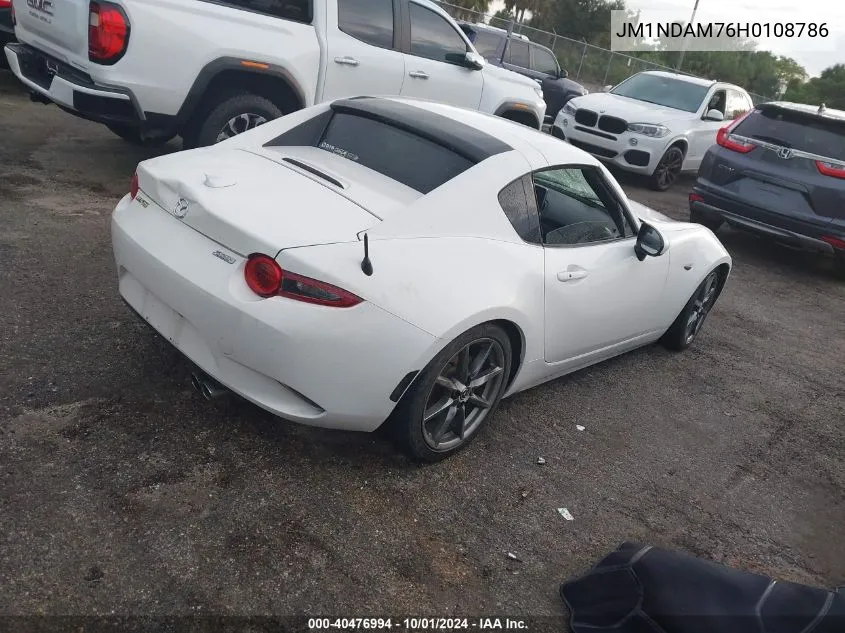 2017 Mazda Mx-5 Miata Rf Grand Touring VIN: JM1NDAM76H0108786 Lot: 40476994