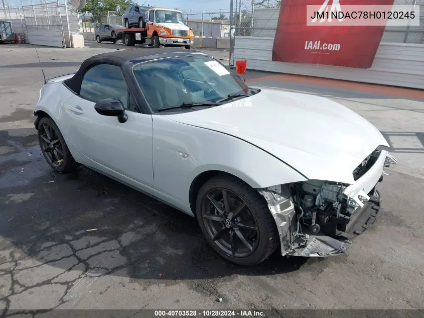 2017 Mazda Mx-5 Miata Club VIN: JM1NDAC78H0120245 Lot: 40703528