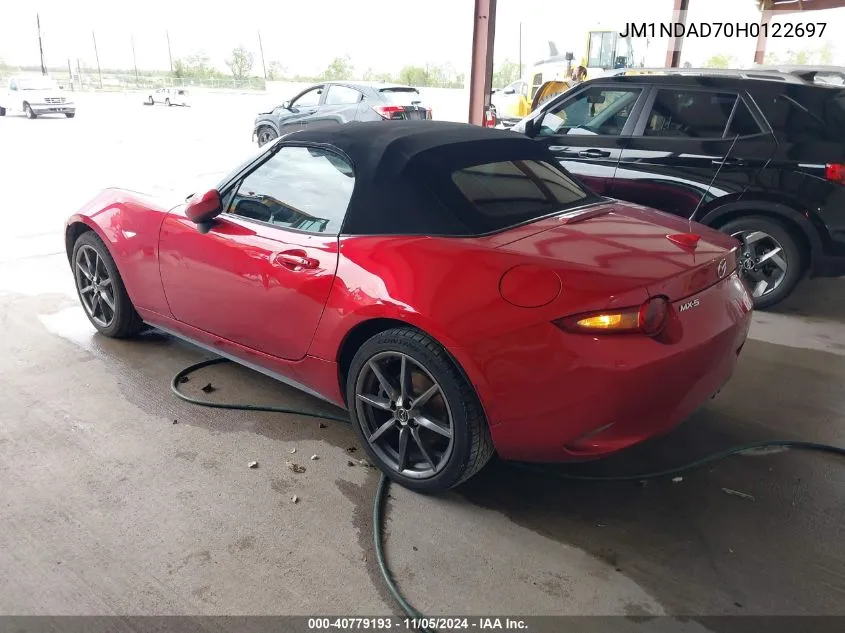 2017 Mazda Mx-5 Miata Grand Touring VIN: JM1NDAD70H0122697 Lot: 40779193