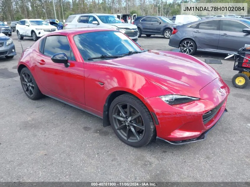 2017 Mazda Mx-5 Miata Rf Club VIN: JM1NDAL78H0102084 Lot: 40781900