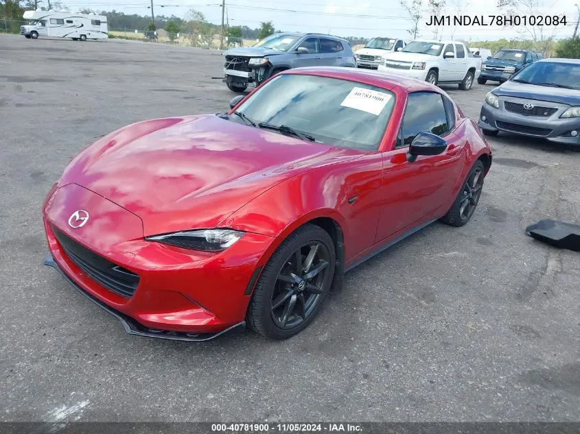 2017 Mazda Mx-5 Miata Rf Club VIN: JM1NDAL78H0102084 Lot: 40781900