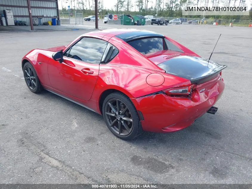 2017 Mazda Mx-5 Miata Rf Club VIN: JM1NDAL78H0102084 Lot: 40781900