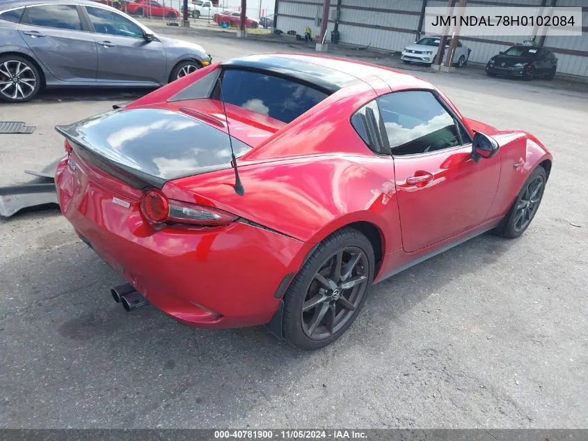 2017 Mazda Mx-5 Miata Rf Club VIN: JM1NDAL78H0102084 Lot: 40781900