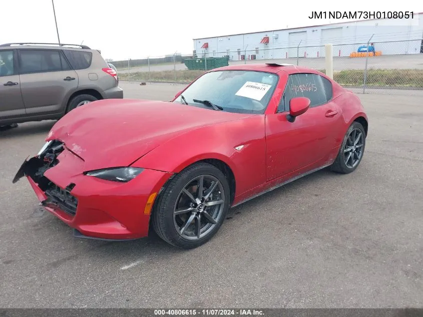 2017 Mazda Mx-5 Miata Rf Grand Touring VIN: JM1NDAM73H0108051 Lot: 40806615