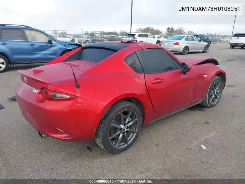 2017 Mazda Mx-5 Miata Rf Grand Touring VIN: JM1NDAM73H0108051 Lot: 40806615